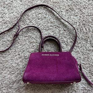 Brandon Blackwood Rich Purple Crossbody Bag